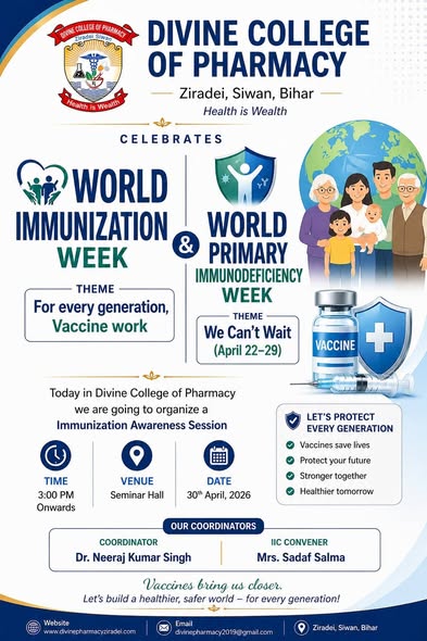 DCOP CELEBRATES WORLD IMMUNIZATION WEEK & WORLD PHARMACY IMMUNOEFICIENCY WEEK 2026